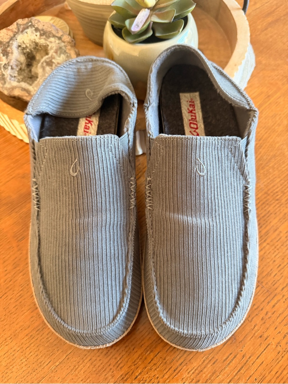 Olukai Men's sz 9 Moloa ʻIe Slip-On shoe Slipper